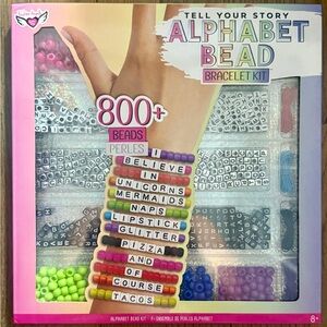 Fashion Angels Tell Your Story Alphabet Bead Bracelet Kit 800+ Beads NEW IN BOX